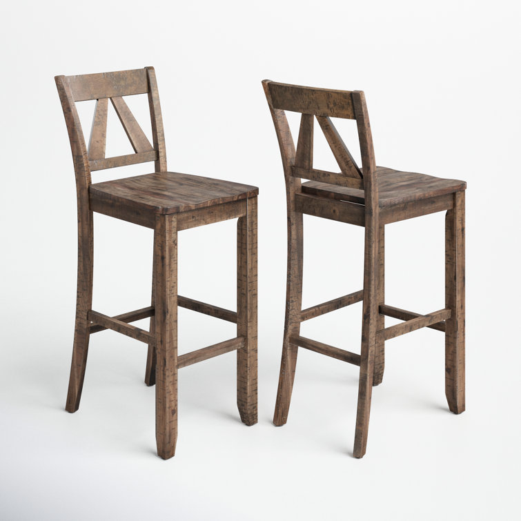 Distressed wood bar discount stools